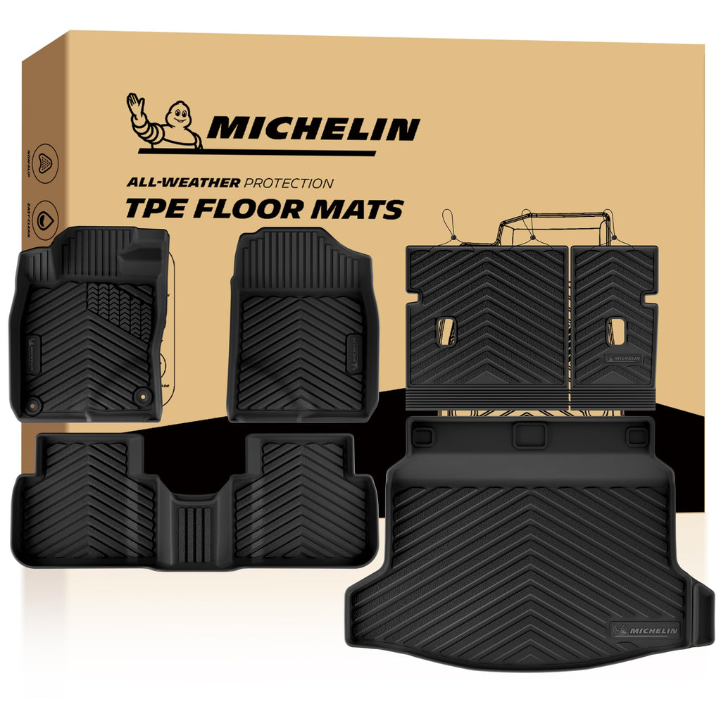 Michelin Vehicle Mats for 2016-2022 Honda Pilot 8-Seat Floor Mats