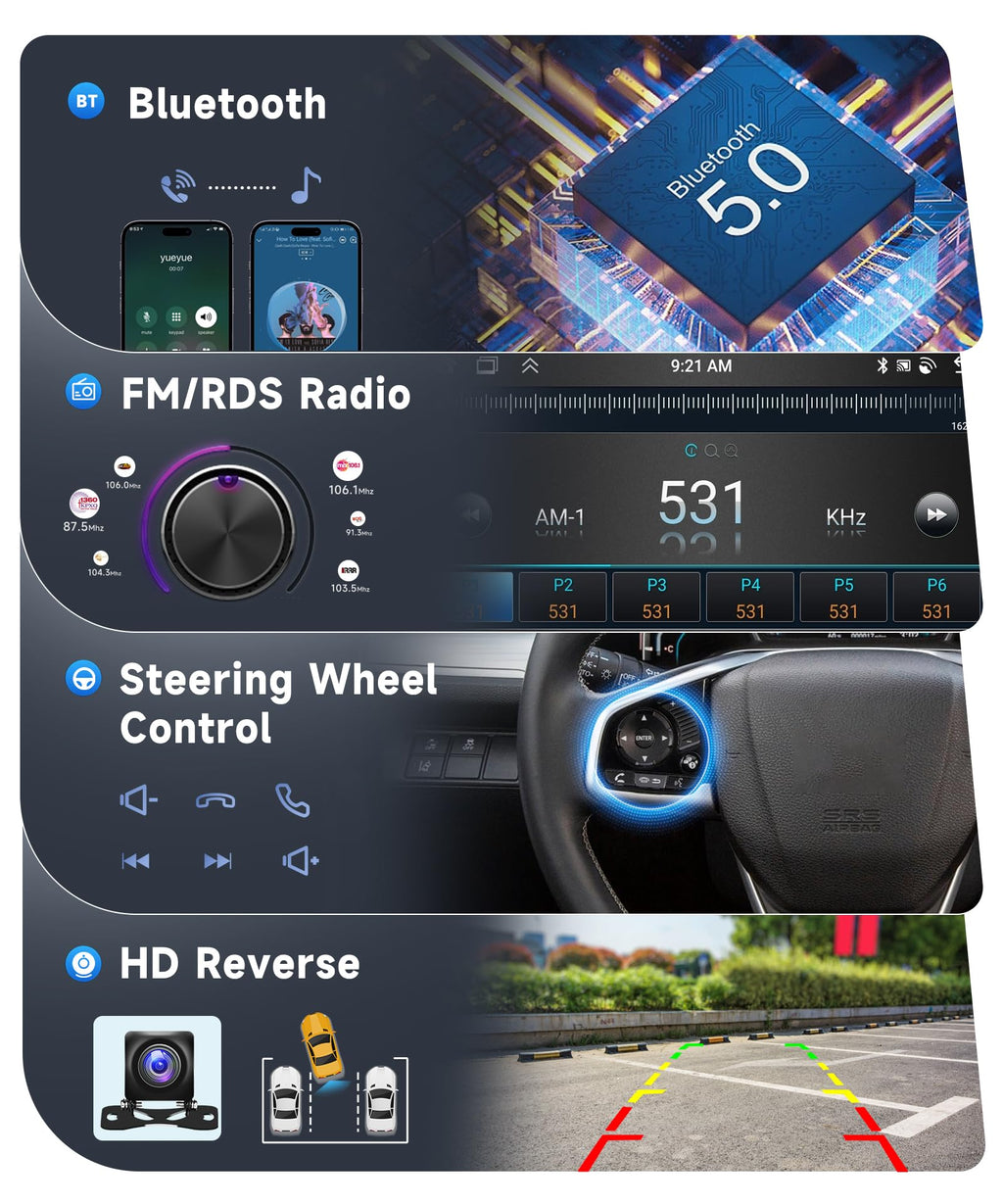 8 CORE 6G+128G Car Radio for Honda Fit 2008-2013 Wireless Carplay