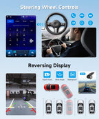 Car Radio Stereo for Nissan Versa 2007-2011 [4G+64G] Android Wireless CarPlay Android Auto,9.7” IPS Touchscreen Car Stereo Bluetooth5.0,GPS,WiFi,SWC,EQ AI DSP+Backup Camera for Versa Radio