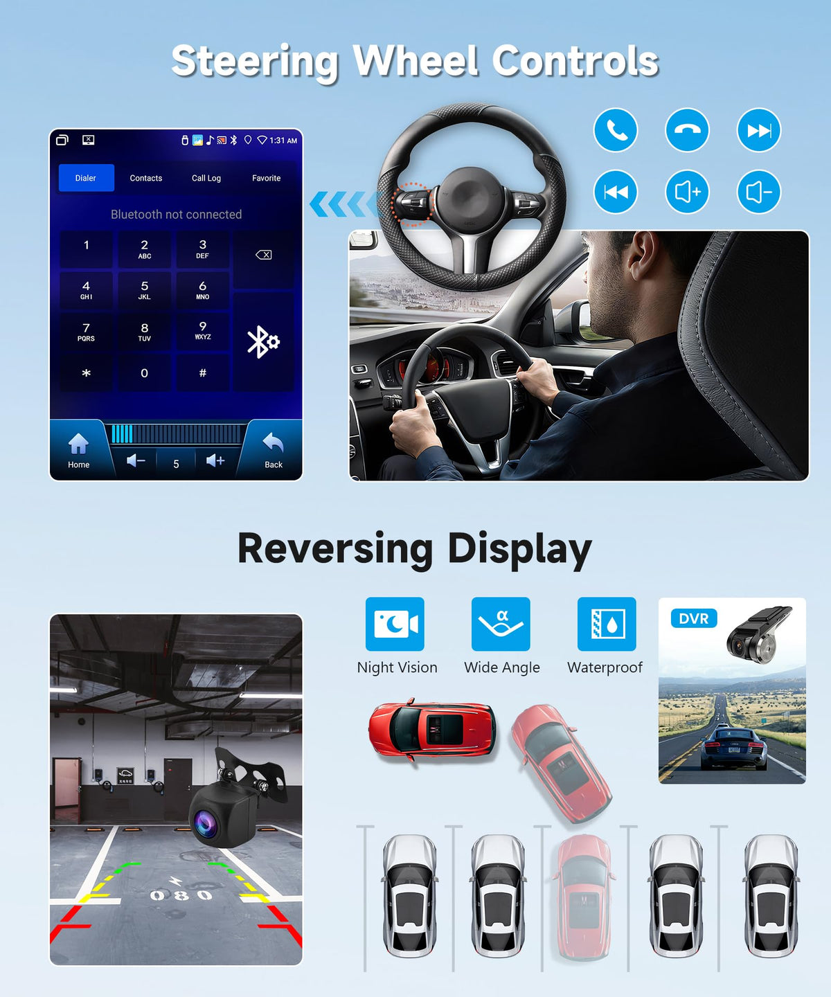 Car Radio Stereo for Nissan Versa 2007-2011 [4G+64G] Android Wireless CarPlay Android Auto,9.7” IPS Touchscreen Car Stereo Bluetooth5.0,GPS,WiFi,SWC,EQ AI DSP+Backup Camera for Versa Radio