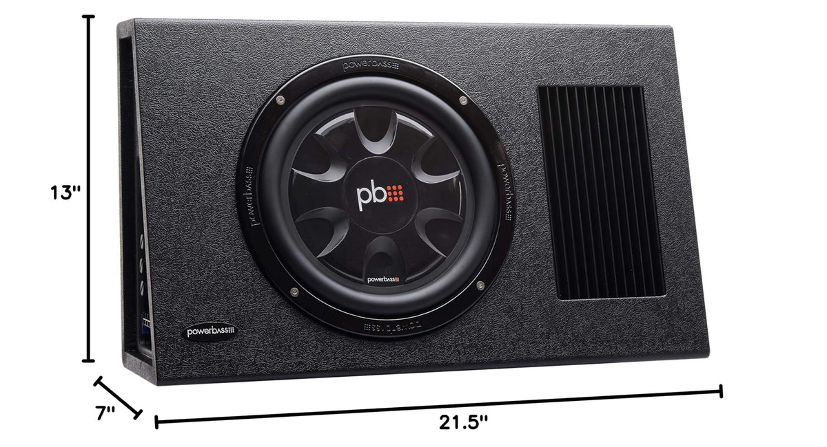 PowerBass PS-AWB101T - 10" Single Loaded Amplified Truck Box