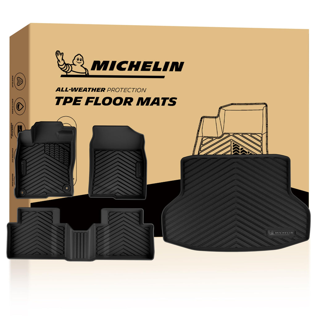 Michelin Vehicle Mats for 2016-2022 Honda Pilot 8-Seat Floor Mats