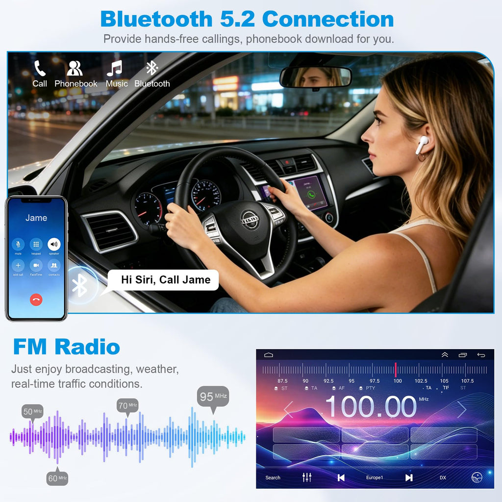 Android 15 Car Radio Stereo for Nissan Altima 2013-2018, 4GB+128GB