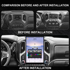 2K QLED Radio for Chevrolet Chevy Silverado GMC Sierra 2019-2023,Stereo Replacement,QLED Touch Screen,8core CPU,Carplay and Android Auto,4GB RAM 64GB ROM,8Core CPU