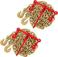 4Pcs Chain and Binder Kit, 3/8"-1/2" Ratchet Load Binders