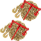 4Pcs Chain and Binder Kit, 3/8"-1/2" Ratchet Load Binders