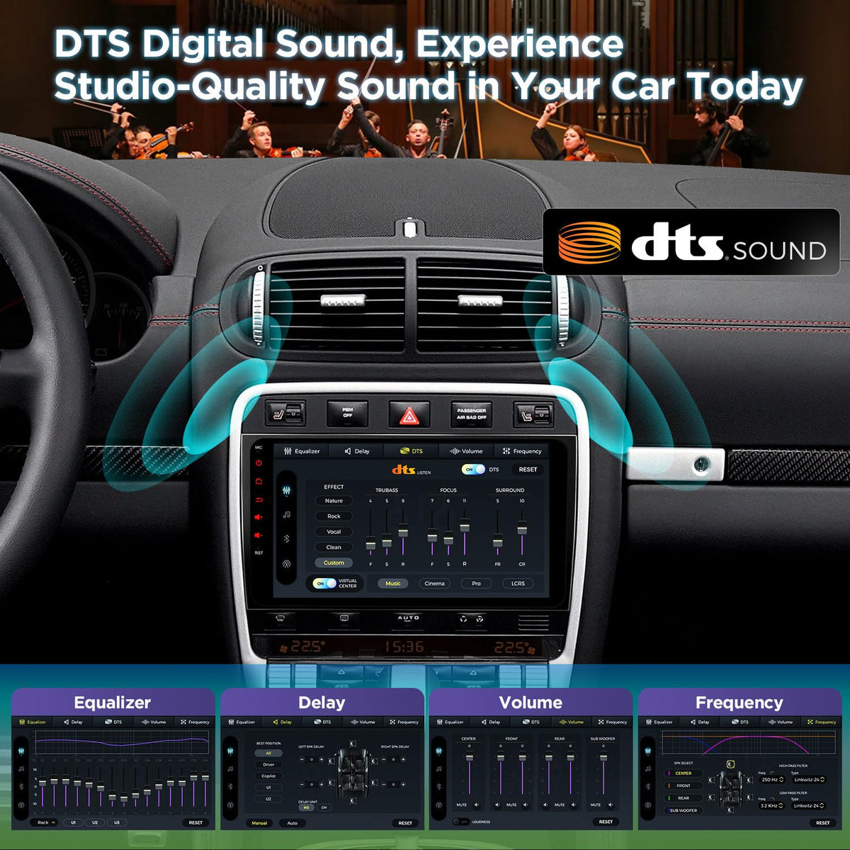 XTRONS Car Stereo for Porsche Cayenne 2003-2010 with Optical Fiber Decoder, Android 14 Qualcomm Octa Core 8GB+256GB, 9 Inch IPS Touch Screen GPS Navigation Built-in DSP CarPlay Android Auto
