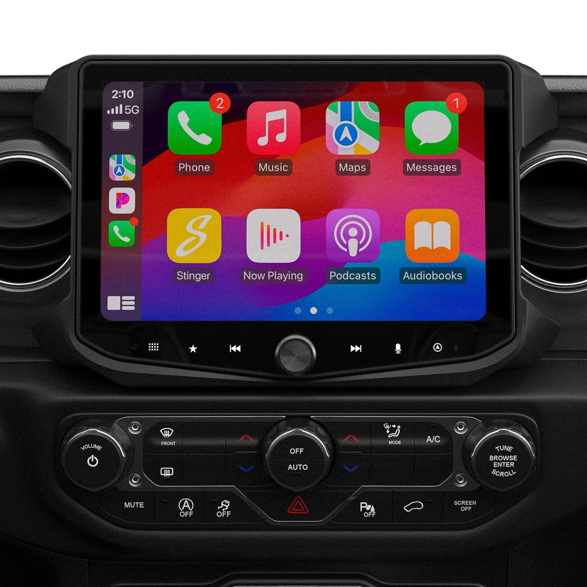 Stinger HORIZON12 12.8” Wrangler JL/Gladiator Wireless Apple CarPlay Stereo