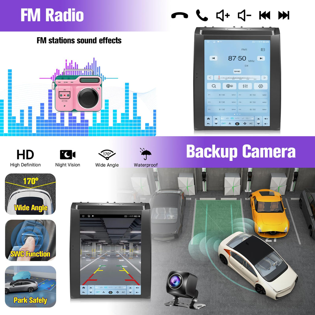 8Core 4+64GB Car Stereo Radio for Ford F150 2015-2020