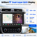 9" Android Doubel DIN Car Stereo, 4G LTE, 8 Core QLED AI Radio