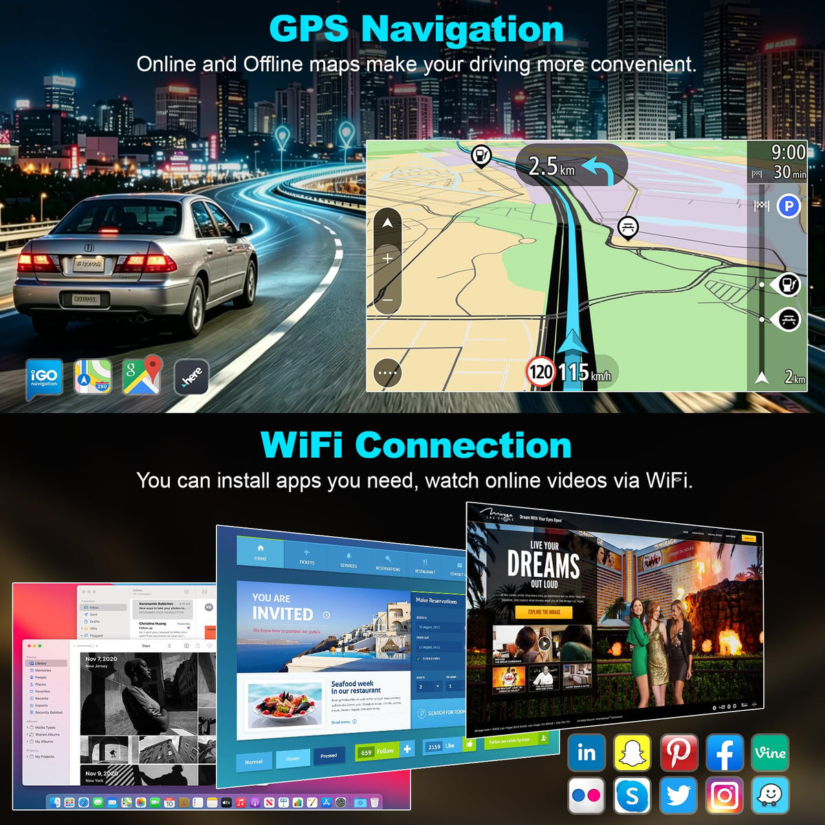 8 Core+128G Car Stereo Radio for Honda Odyssey 2005-2010 GPS Navigation