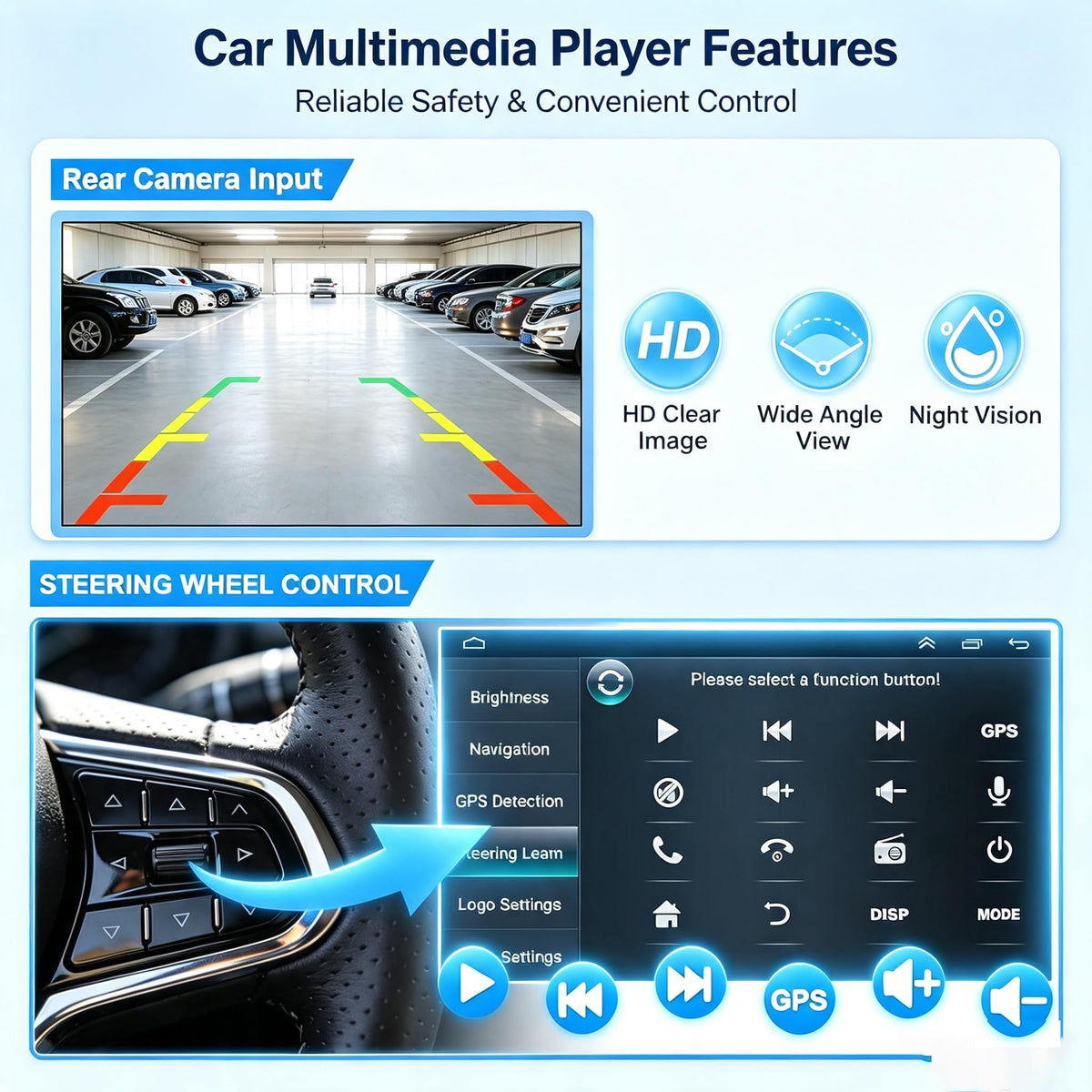 13.1-inch Car Radio Stereo for Honda Pilot 2016-2019, Plug and Play Android 13 Head Unit with Carplay/Android Auto/2K Touch Screen/1920 * 1200P/WIFI/GPS/BT/Camera, 2+64G