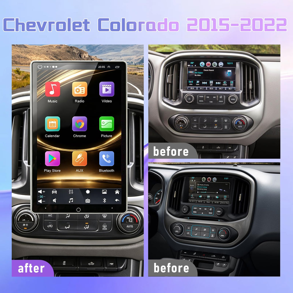 Android 13 Double Din Car Radio for Chevrolet Colorado 2015 2016 2017-2022