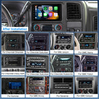 Car Radio Stereo for Oldsmobile Alero 2001-2004 with Carplay Android Auto, 7’’ Touch Screen Upgrade for Alero GPS, WiFi, BT, FM, SWC, Mic, Backup Cam