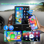 Android 15 Car Radio Stereo Compatible with Toyota Sienna 2004-2010,9.7 Inch Touchscreen,Car Stereo Support Wireless Carplay & Android Auto,Bluetooth/GPS/WiFi/Mirror Link/Backup Camera/SWC/FM