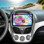 4G+128G Car Radio for Chevrolet Chevy Spark 2016 2017 2018 with Wireless Carplay Android Auto, 9 inch 1280 * 720 in-Cell Touch Screen Car Stereo with Bluetooth GPS WiFi FM RDS Backup Camera