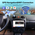 2+64G Wireless Carplay Android Car Radio for VW Beetle 2004-2010, 9 Inch Touchscreen with Android Auto/DSP/Multiple UI/GPS/WiFi + AHD Backup Camera