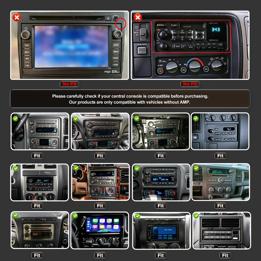 Car Radio for GMC Envoy 2002-2009,Android 13 Head Unit