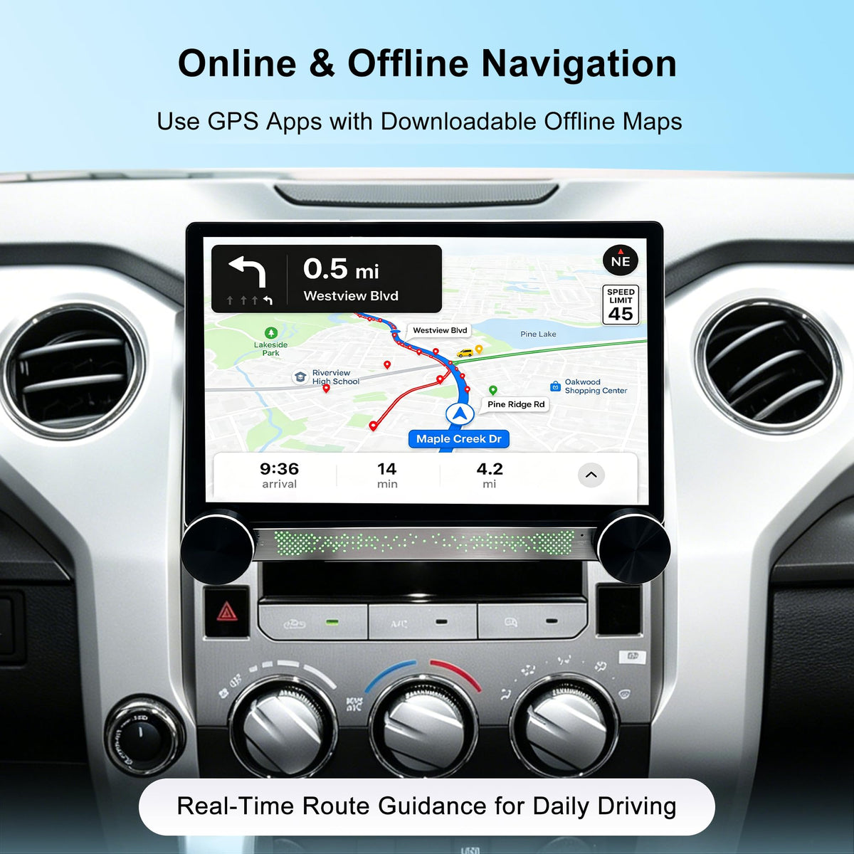 Android 14 Car Stereo for Toyota Tundra 2014-2021, CarPlay Radio Head Unit