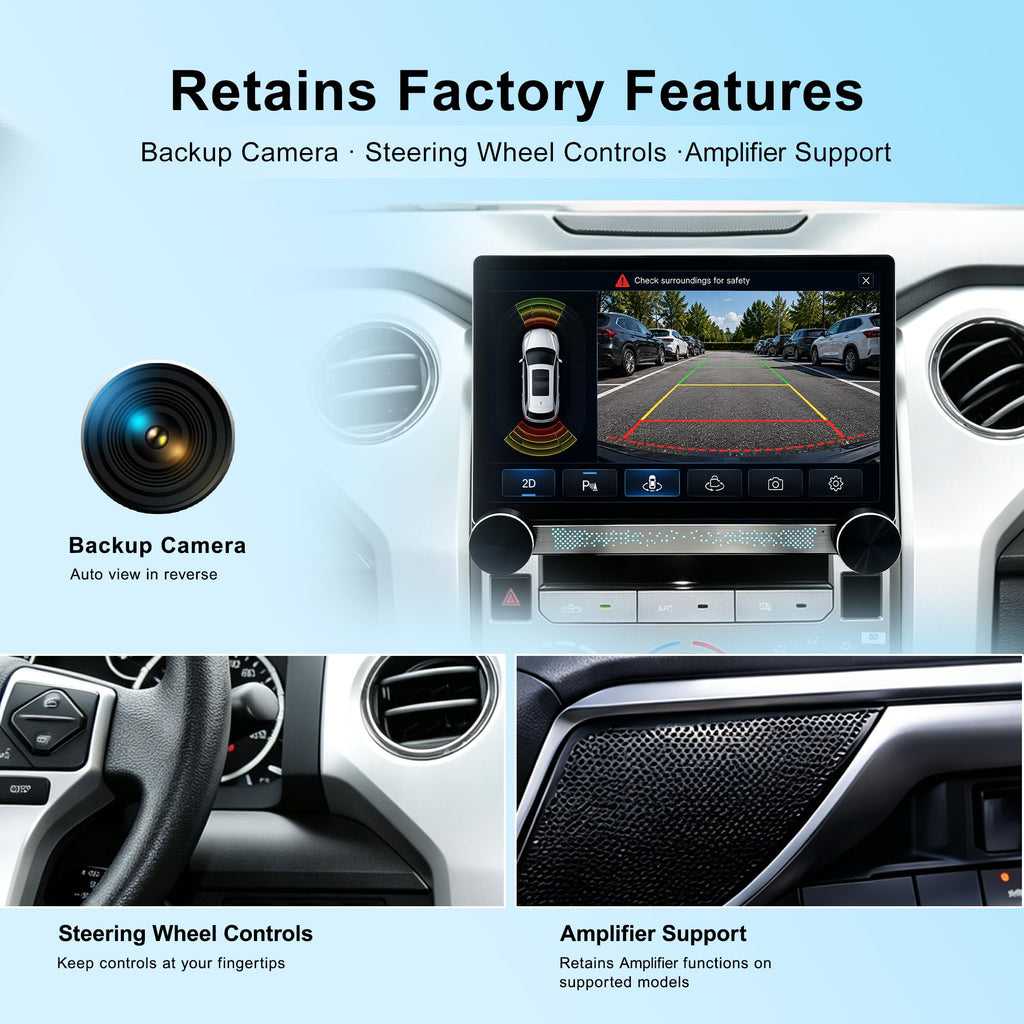 Android 14 Car Stereo for Toyota Tundra 2014-2021, CarPlay Radio Head Unit