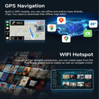 PHEZEN 9 inch Touchscreen Car Radio Fit for Toyota Yaris 2012-2017, Android 15 Radio with Carplay & Android Auto in-Dash Navigation BT Mirror Link WiFi Backup Camera 4+64G