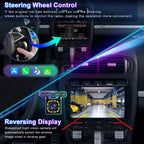 9.7 inch Car Radio Stereo for Dodge Ram 1500 2500 3500 2013 2014 2015 2016 2017 2018, 2GB +32GB, with Wireless & Wired Carplay,Built-in GPS WiFi DSP Camera MIC (Only fit Manual AC) (4+64G)