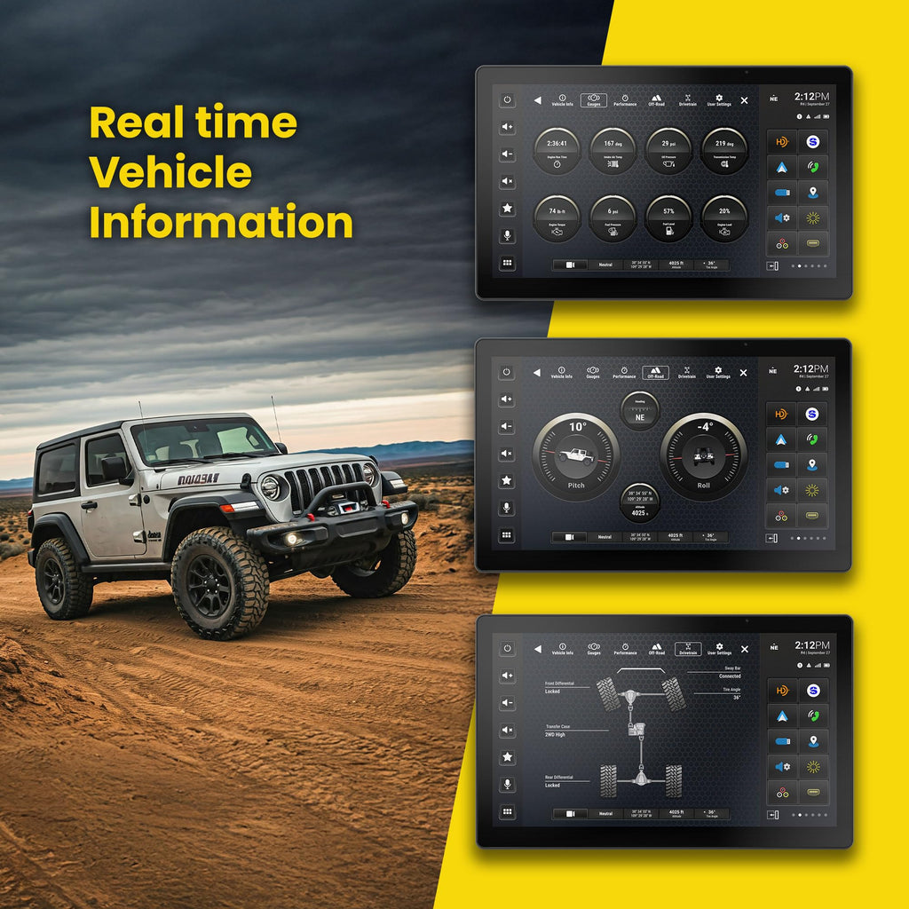 Stinger HORIZON12 12.8” Wrangler JL/Gladiator Wireless Apple CarPlay Stereo