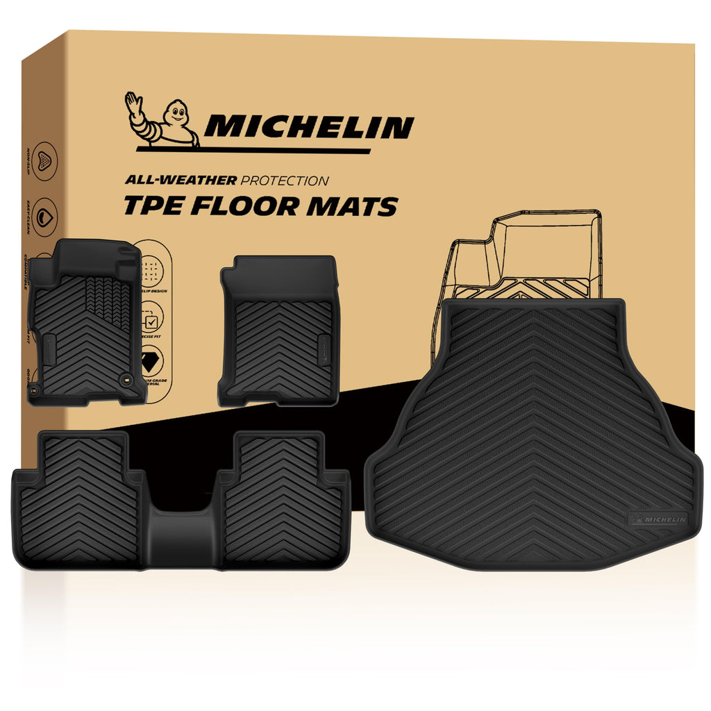 Michelin Vehicle Mats for 2016-2022 Honda Pilot 8-Seat Floor Mats