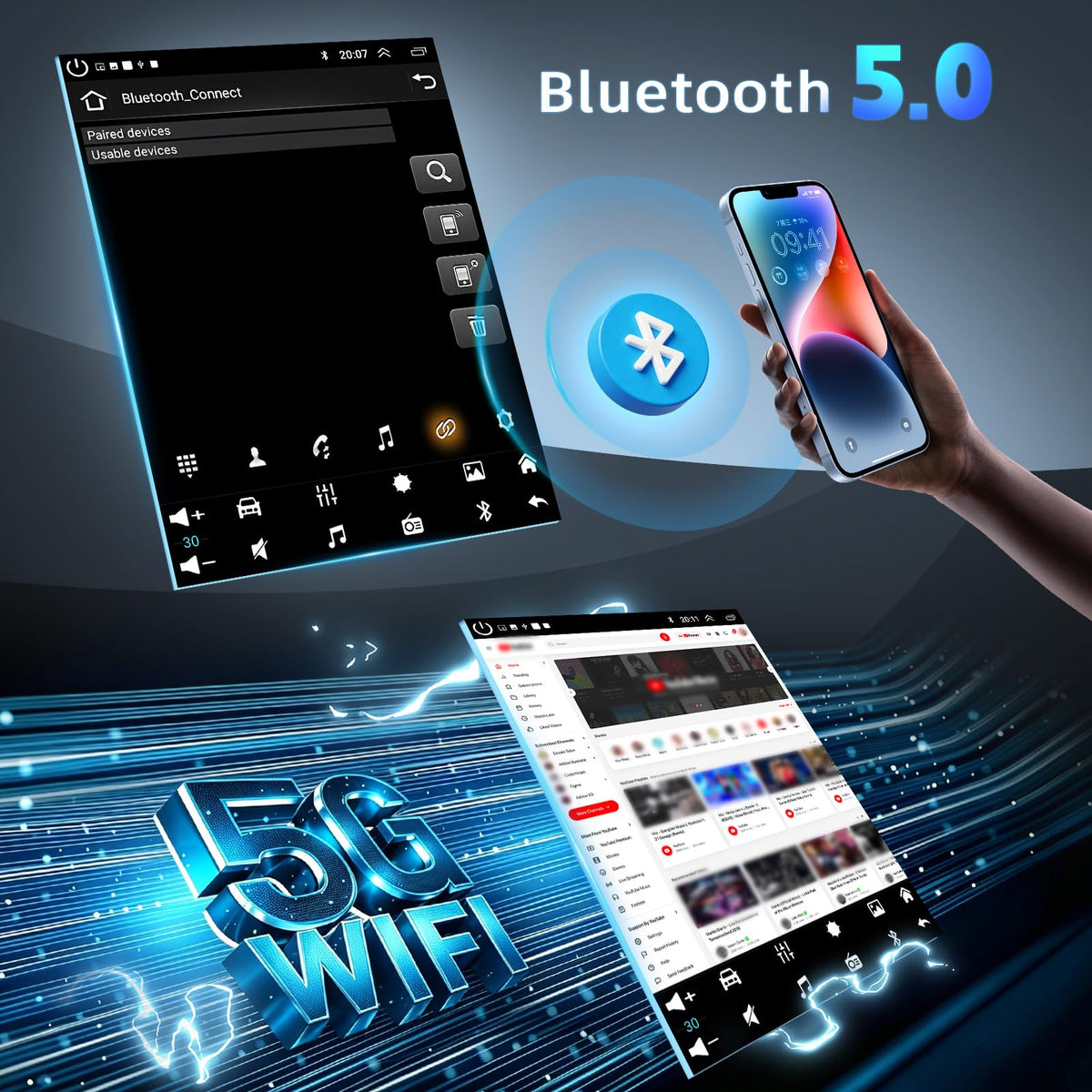 4+64G Android Car Radio for Ford Mustang 2010 2011 2012 2013 2014
