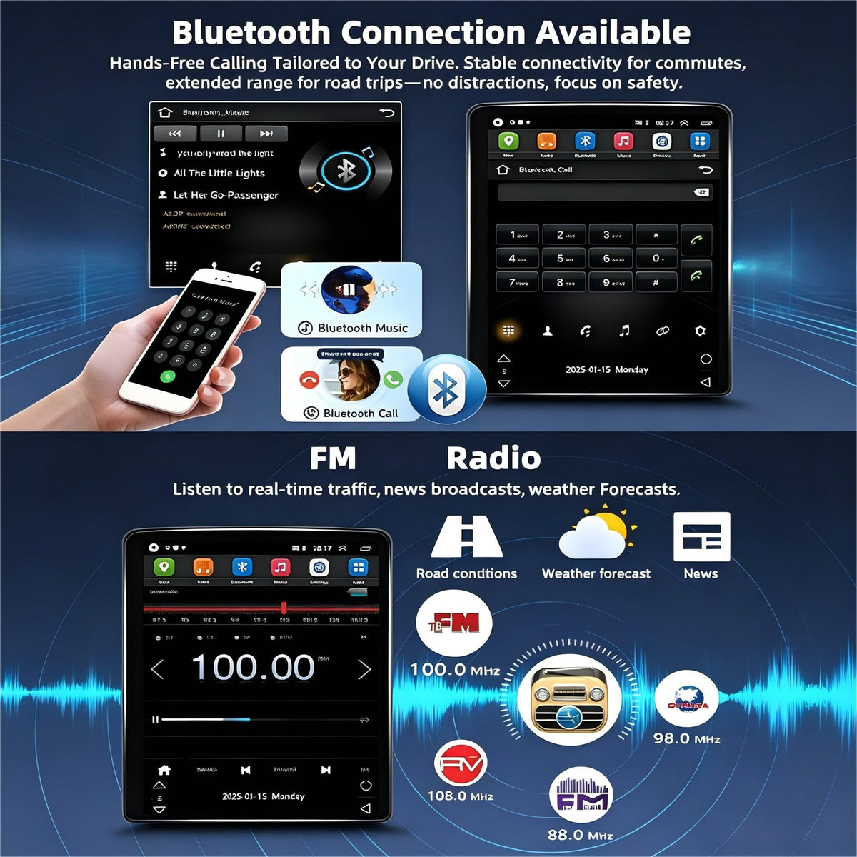 9.7'' Touchcreen Car Stereo Radio for Dodge RAM 2013-2018