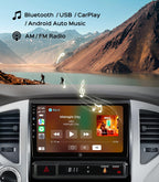 5GHz Wi-Fi6 Car Radio Stereo for Toyota Tacoma 2005-2015, 4+64G Touchscreen Head Unit Bluetooth 5.4 with Android 13/CarPlay/Android Auto/GPS Navigation/FM/RDS Radio/HD Backup Camera (Inches, 9)
