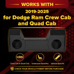 QPower QBDODGE12-2019 Dual 12-Inch Underseat Downfire Subwoofer Box