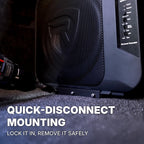 Rockville Ground Pounder 10.5" Powered Car Subwoofer, Compact