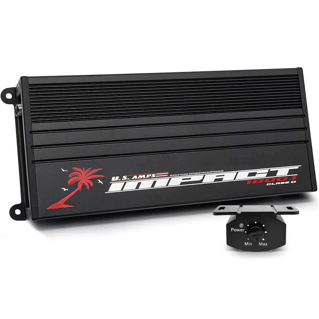 US Amps IMPACT-1000.1 Monoblock 1500W RMS Class D Mini Amplifier