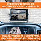 Buyers Products 8883000 7 inch Backup Camera with Remote Control - 4 Pin