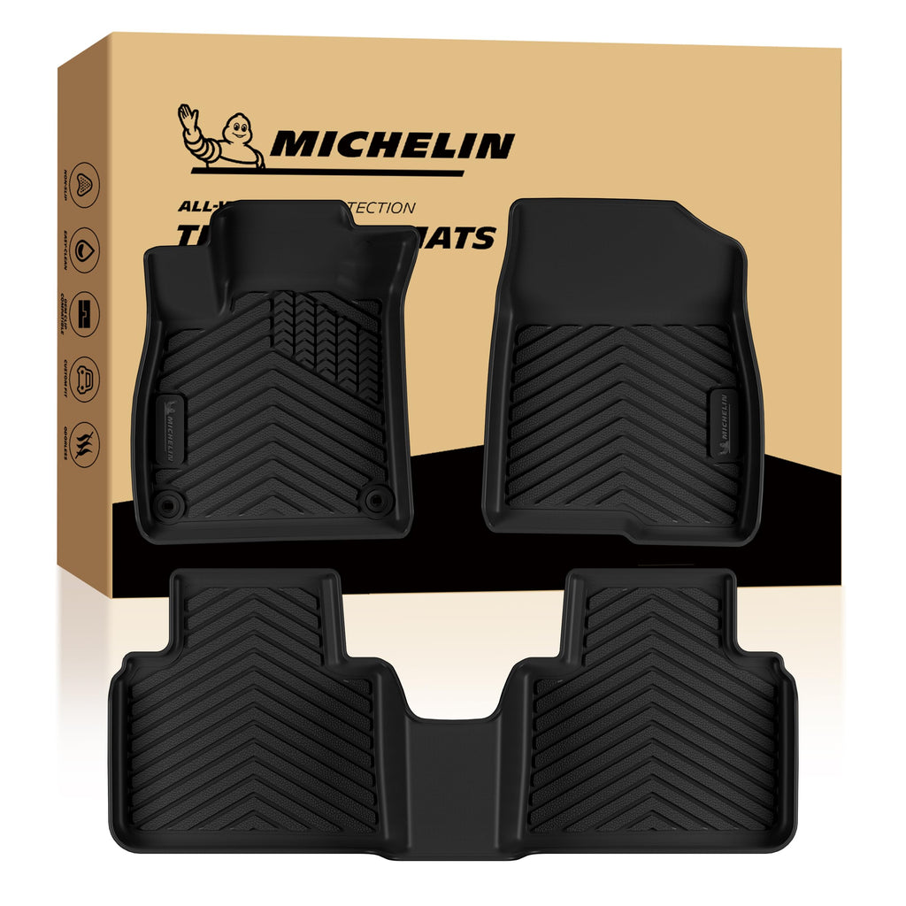 Michelin Vehicle Mats for 2016-2022 Honda Pilot 8-Seat Floor Mats