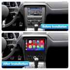 4+64G 10.1-inch Android 13 WiFi 6 Car Stereo for Ford Mustang 2010 2011 2012 2013 2014 IPS Touchscreen Screen Bluetooth 5.4 Car Radio with Carplay & Android Auto Support Backup Camera FM Navi SWC
