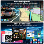[8-core+128G] 8 Inch Car Radio for Chevy Silverado GMC Sierra Yukon 2007-2012, QLED Touch Screen GPS Navigation Stereo Upgrade with CarPlay Android Auto, Backup Camera, SWC, Bluetooth, Android 15