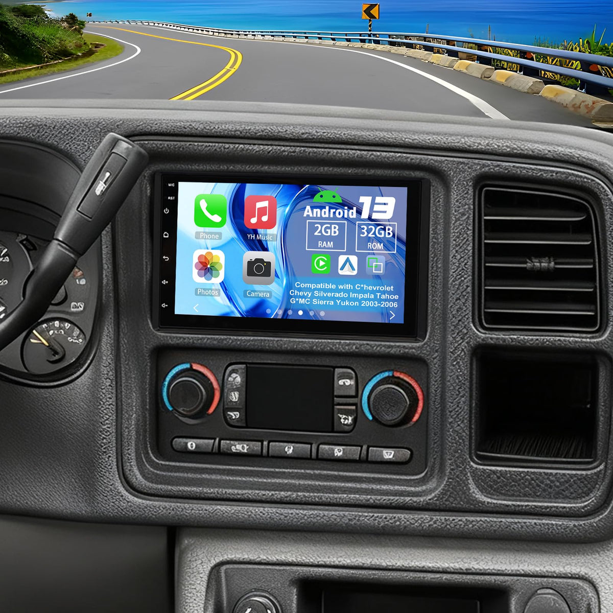 Car Stereo for Chevy Silverado Impala Tahoe GMC Sierra Yukon 2003-2006