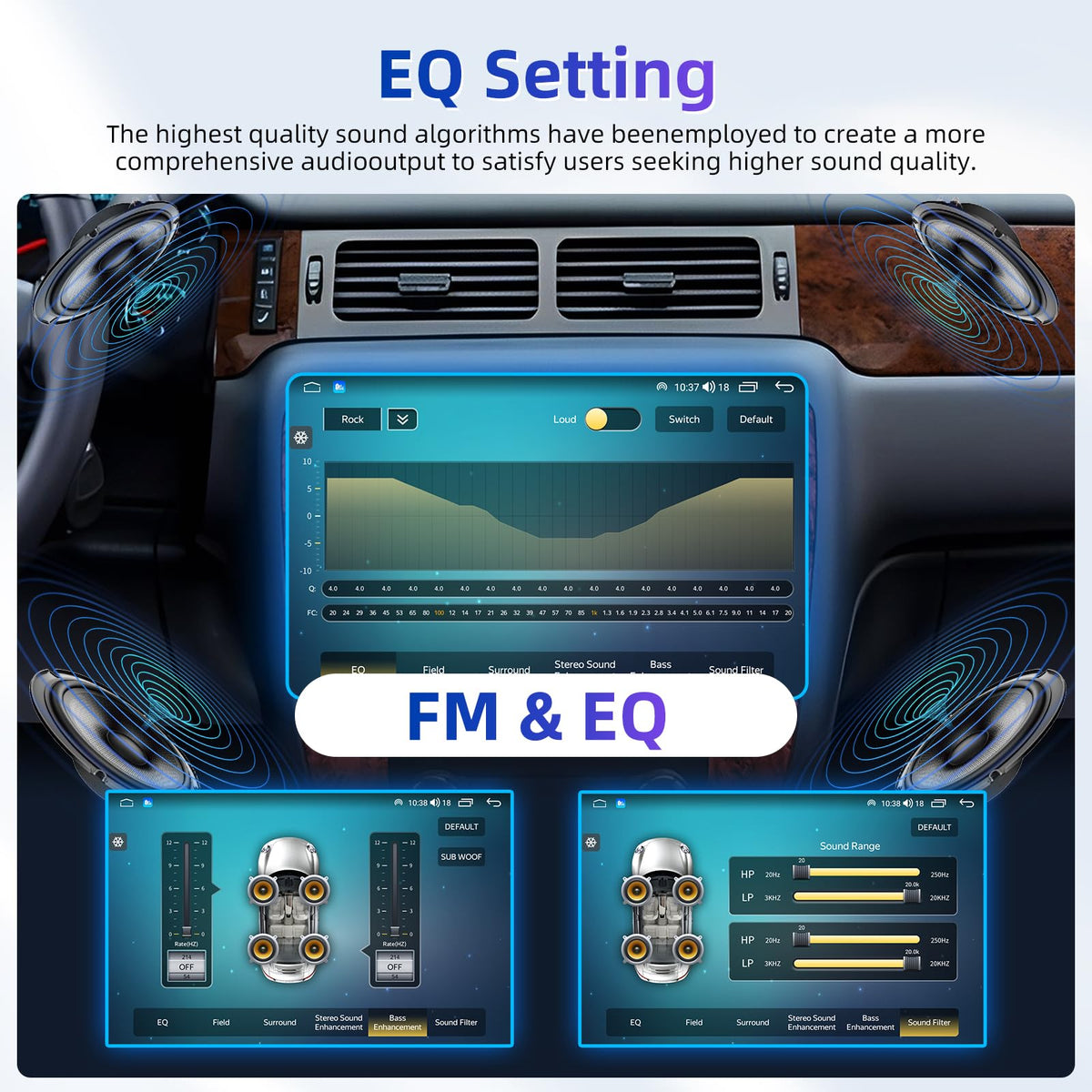 8Core 32ROM QLED Screen for GMC Yukon Sierra 2007-2013 Chevy Tahoe Suburban Silverado Radio: 9" HD IPS Touchscreen Android 15 Upgrade Carplay Android Auto GPS 5G WiFi Backup Camera FM SWC