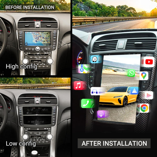 12.3 Inch Radio Upgrade for Acura TL 2004 2005 2006 2007 2008 Touch Screen