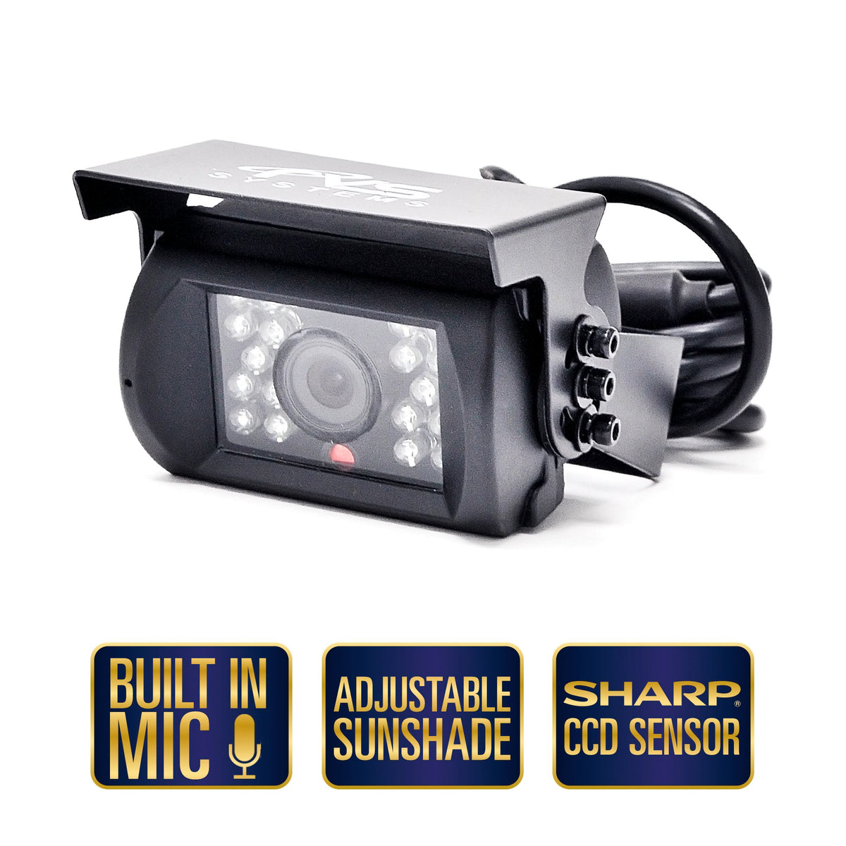 Backup Camera System - 4 Camera Setup with Quad View Display (RVS-062710) by Rear View Safety