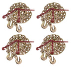Mytee Products 5/16" Grade 70 Chain and Binder Kit | Includes (8) 5/16-3/8" G70 Lever Style Snap Binder & (8) 5/16" x 20' G70 Chain w/Grab Hooks | 5400 lbs Safe Load Limit for Truck & Flatbed Trailer