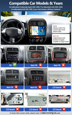 4G+128G Car Stereo Radio for Mitsubishi Outlander Sport RVR 2011-2017 / ASX 2013-2015, Wireless CarPlay Android Auto 10 Inch Incell 1280*720 Touch Screen Head Unit with GPS Bluetooth FM Backup Camera