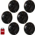 Wet Sounds Bundle: Three Pairs of SW-650-B Black Grill 6.5" Marine Speakers, 100 Watts RMS Each