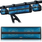 Ehaho 2.1CH Stereo UTV Sound Bar, 17 Inch Bluetooth ATV Speakers with RGB