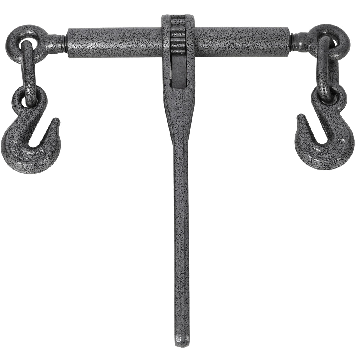 Tidyard Heavy Duty Ratchet Binders, 5/16-3/8IN Chain, Steel, Black Hammertone, G70 Hooks, 5400LBS WLL, for Securing Heavy Equipment & Machinery