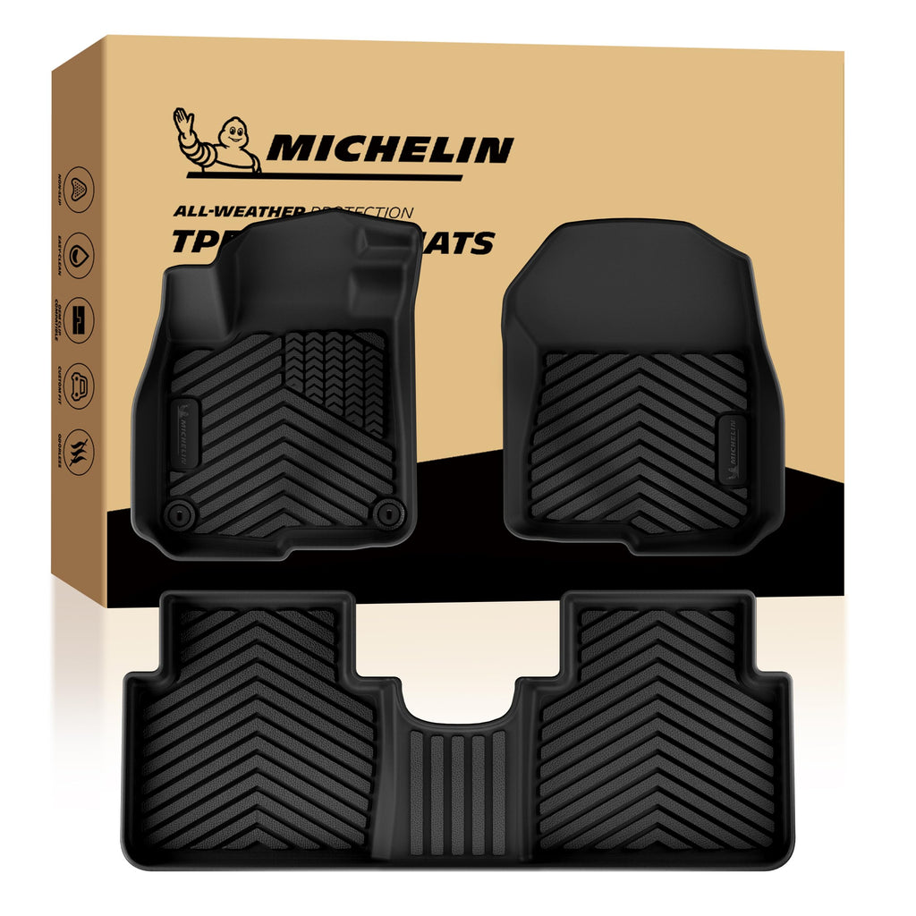 Michelin Vehicle Mats for 2016-2022 Honda Pilot 8-Seat Floor Mats