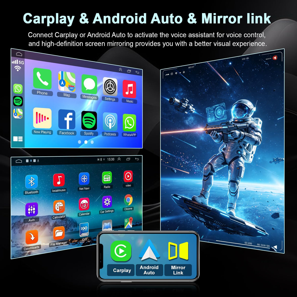 Android 15 + 128GB Car Radio Stereo for Honda CRV 2012-2016