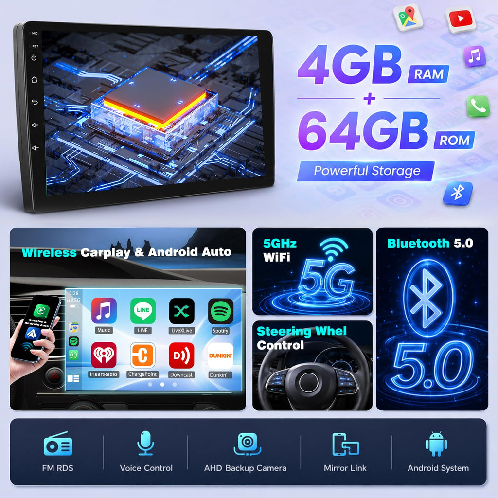 4+64G Android Car Stereo Radio for Chevy Malibu 2009-2014